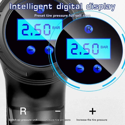 Digital screen 12V Electric Car Tyre Inflator Portable Tire Air Compressor Pump 120W Inflator Pump r with LED Lights for Tyres ﻿