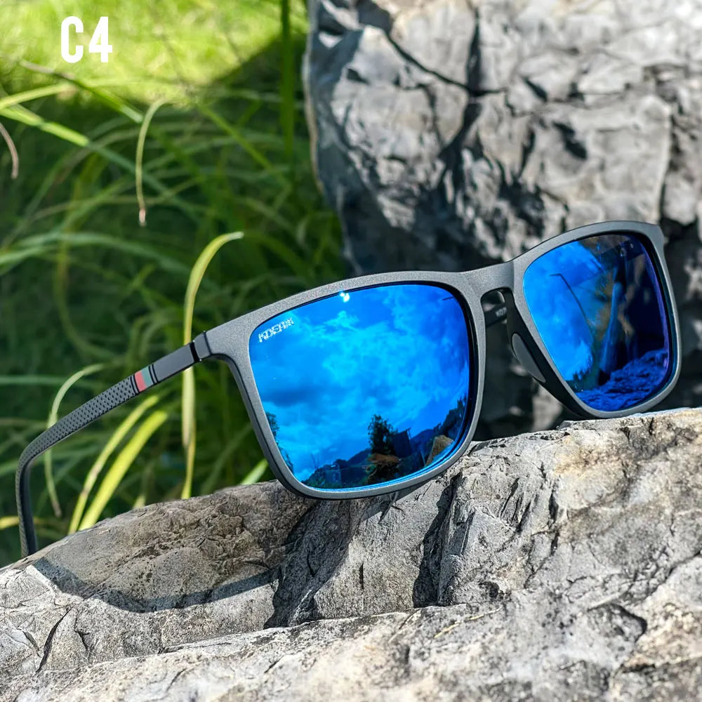 KDEAM 6.18 inch Frame Width Extra Large Size Polarized Sunglasses For Men Women Photochromic Sun Glasses Oversized With Case