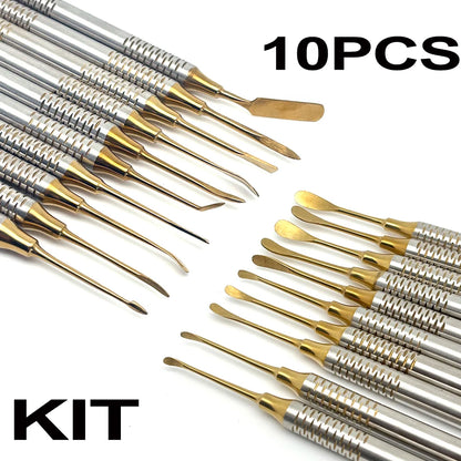 Set Dental Implant Periosteal Elevator Separator Peristeel Splitter Tool for Reflecting and Retracting Titanium