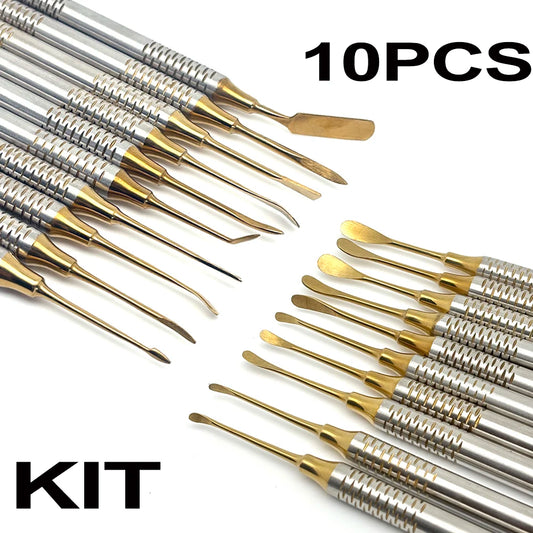 Set Dental Implant Periosteal Elevator Separator Peristeel Splitter Tool for Reflecting and Retracting Titanium