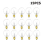 G40 Globe Clear Replacement Light Bulbs 7W Tungsten Edison Bulbs E12 2200K Warm White for Patio Lighting Decoration Wedding