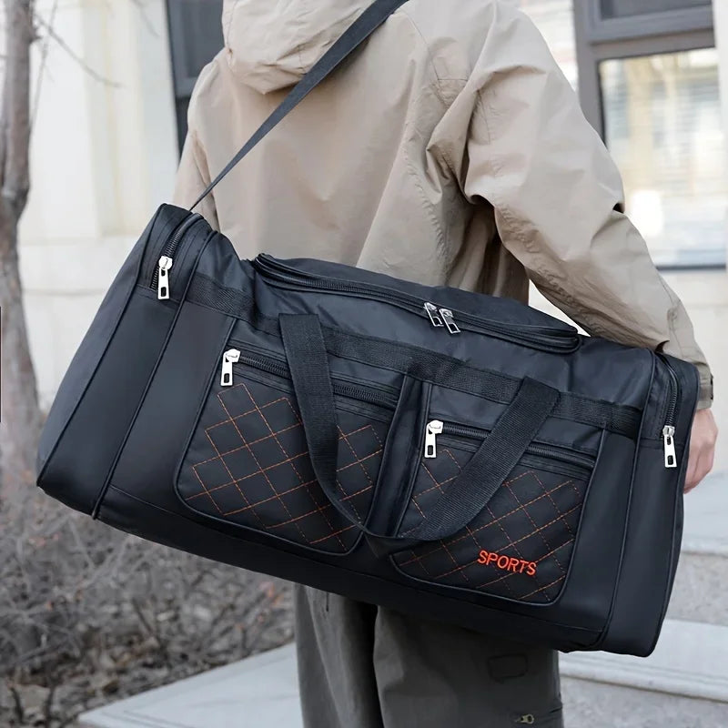 Large Capacity Travel Duffel Bag, Casual Style, Multiple Compartments & Pockets, Perfect for Short Trips, Sports Travel Bag