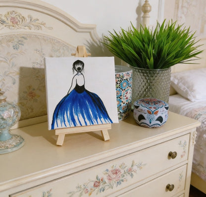 Personalised Mini Canvas Art 10x10cm with Easel UK | Custom Name, Birthday, Quotes, Handmade Gift London Delivery | Unique Islamic Calligraphy & Home Décor | Art Bloom