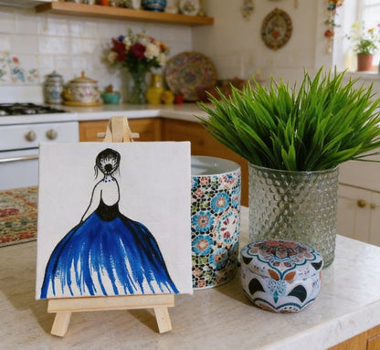 Personalised Mini Canvas Art 10x10cm with Easel UK | Custom Name, Birthday, Quotes, Handmade Gift London Delivery | Unique Islamic Calligraphy & Home Décor | Art Bloom