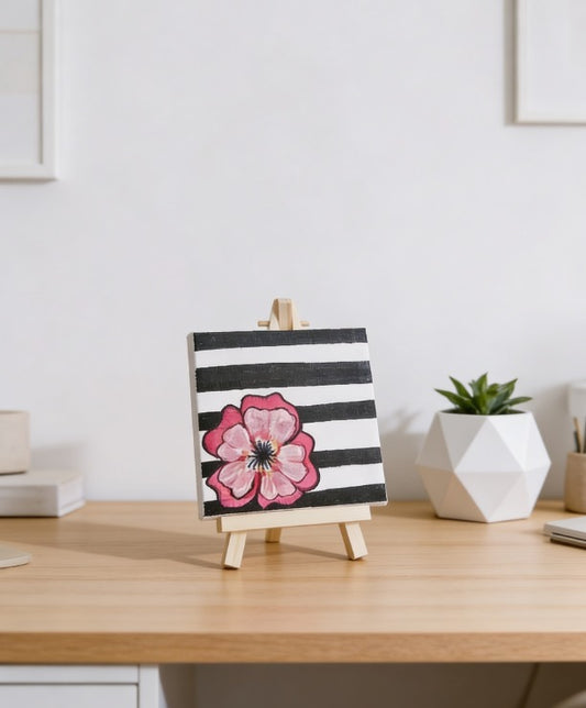 Personalised Mini Canvas Art 10x10cm with Easel UK | Custom Name Birthday Gift Handmade | Islamic Calligraphy Wall Art Wedding Anniversary Gifts UK London Delivery| Art Bloom