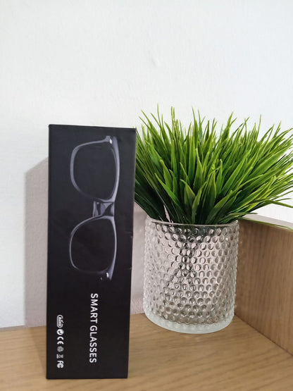 Smart Glasses Bluetooth Audio Glasses with Microphone Wireless Handsfree Calls Music Android Compatible Wearable Glasses