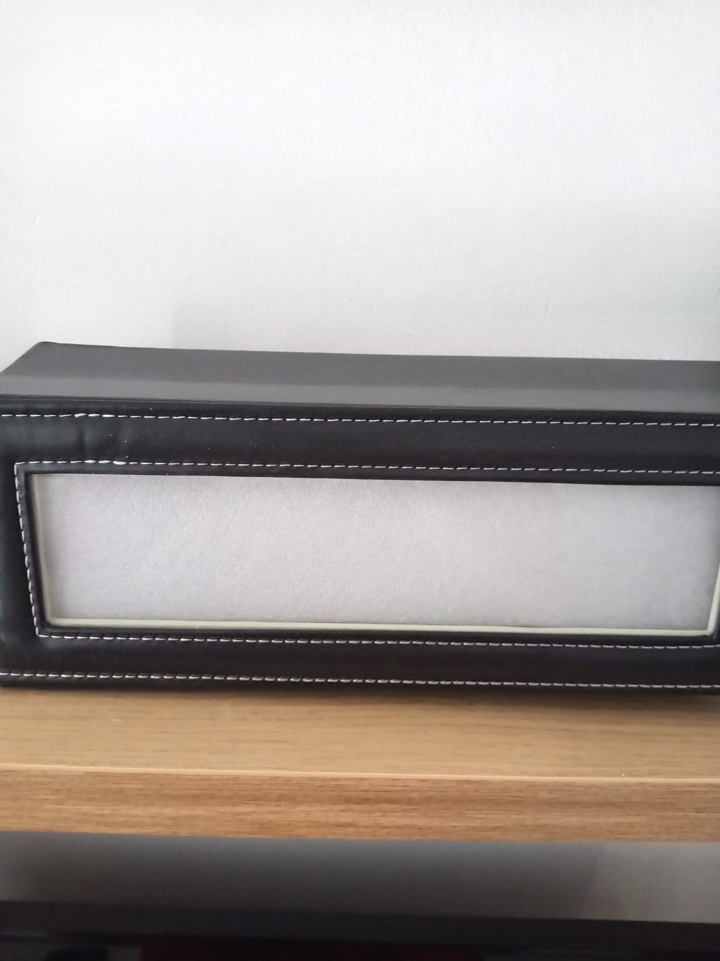 5 Slot Watch Box PU Leather Watch Storage Case Display Organizer Jewellery Box with Cushions Gift Black