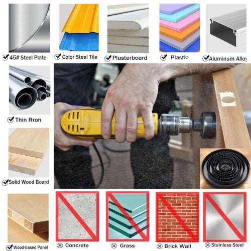 19-127mm Woodworking Drilling Tools 16pcs