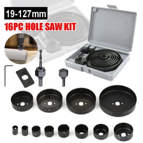 19-127mm Woodworking Drilling Tools 16pcs