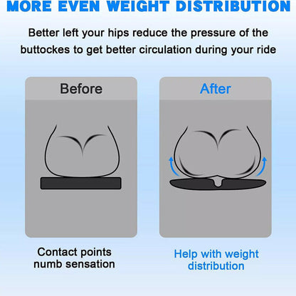 3D Motorbike Gel Pad Motorcycle Seat Cushion Seat Protection Pad For Long Rides