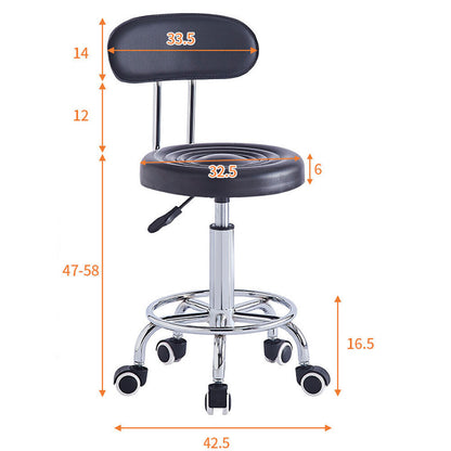 Swivel Stool Round Bar Stool Salon Chair Adjustable 360 Beauty Workshop Office