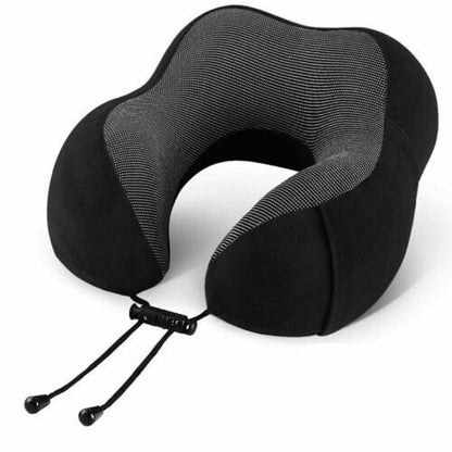 Memory Foam Travel Pillow Neck Support Cushion Without Carry Bag Ear Plugs Mask