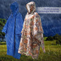 Multifunctional Lightweight Raincoat with Hood Hiking Cycle Rain Cover Poncho Rain Coat Outdoor Camping Tent Mat