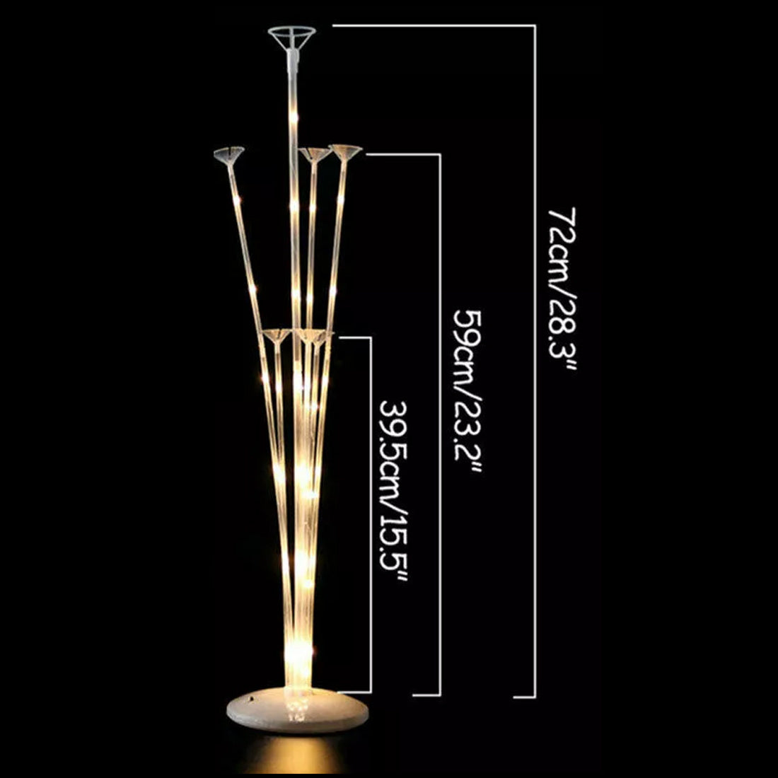 4Pcs LED Light Balloon Stand Holder Kit Support Base Table Wedding Party Decor 72cm