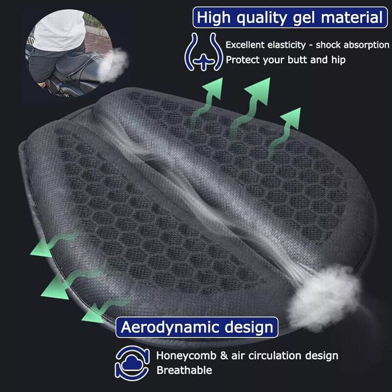 3D Motorbike Gel Pad Motorcycle Seat Cushion Seat Protection Pad For Long Rides