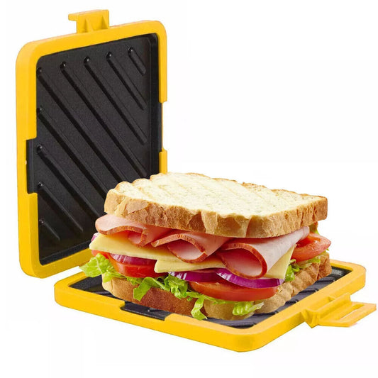 Microwave Toastie Maker Sandwich Fast Breakfast Non Stick Panini Press Grill
