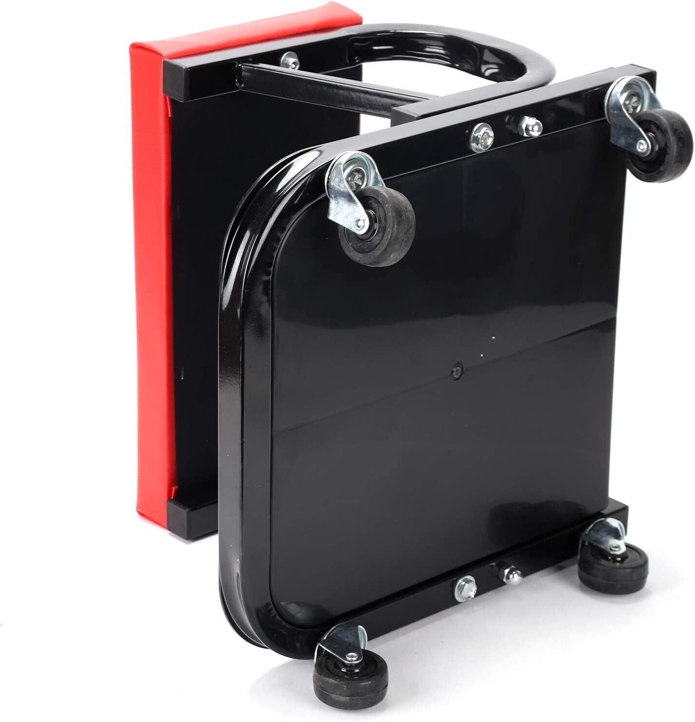 MECHANICS PADDED CREEPER TROLLEY SEAT CAR GARAGE WORK STOOL SWIVEL WHEELS CHAIR