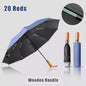 Portable Strong Frame Umbrella Windproof Automatic Open Folding Compact 20Rods