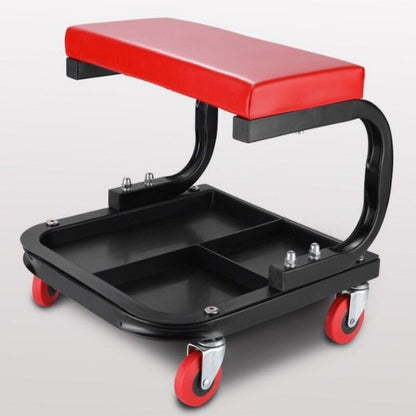 Creeper Garage Workshop Mechanic Trolley Seat Stool Swivel Wheels New UK