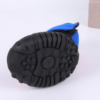 4x Anti-Slip Pet Boots Dog Puppy Waterproof Shoes Protective Rain-Booties Socks