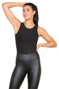 Round Neck Racer Bodysuit Double Layered