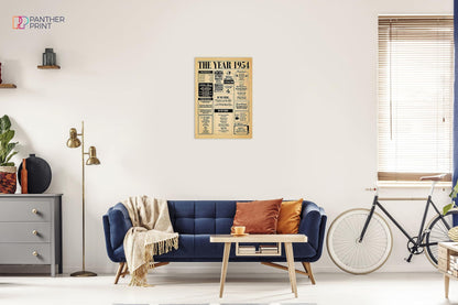 Back In Year Vintage Style Poster A3 Print, The Year You Were Born, Birthday Gift, Unframed
