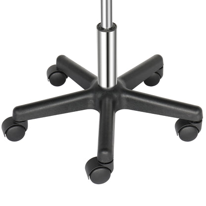 Round Stool Plastic Arch Feet Rotation Bar Stool Black