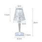 RGB LED Crystal Table Lamp Diamond Rose Bar Night Light Touch Atmosphere Bedside