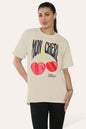 Ladies Cheri Printed Short Sleeve T-Shirt Top
