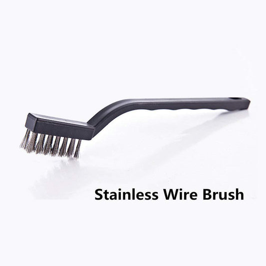 10x Small Wire Brush Set Stainless Steel Wire Brush DIY Paint Rust-Remover Tool