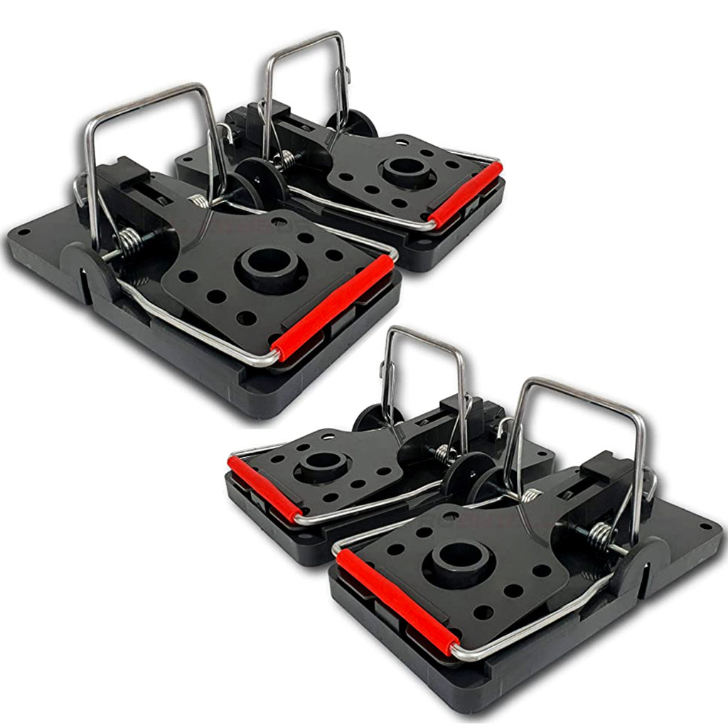 6 Large Rat Catching Metal Traps Heavy Duty Snap Mouse Trap Bait Pest Catcher