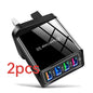 4 Multi-Port Fast Quick Charge USB Hub Mains UK Plug Adapter Wall Charger-2 Pack