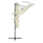 vidaXL Cantilever Garden Parasol with Steel Pole 250x250 cm Sand
