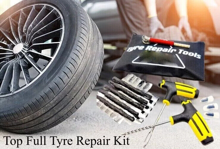 22Pcs Emergency Tyre Puncture Repair Kit Car Van Motorcycle Tubeless Tire Strips