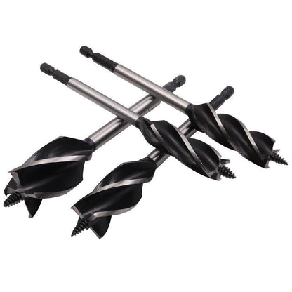 11 Pcs High-Carbon Steel Fast Cut Wood Auger Wood Drill Bit Tools Set 10-35MM UK