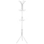Multi Hook Metal Coat Hat Rack Tree Stand Clothes Bag Hanger Organizer for Home Bedroom (Black)