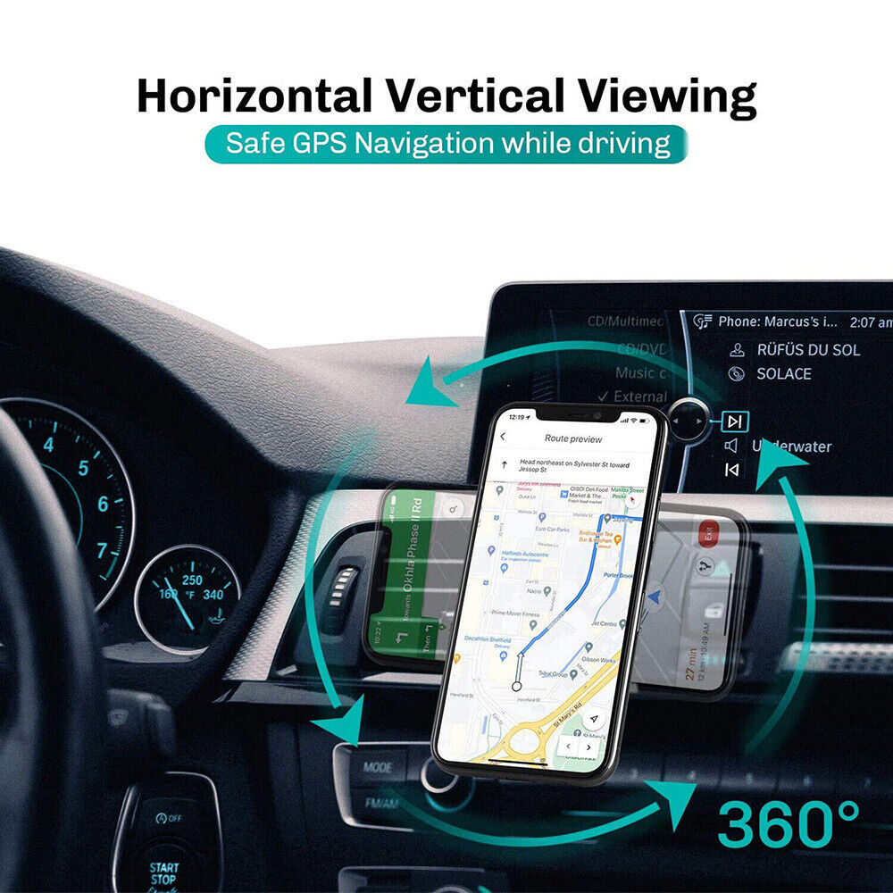 Magnetic Wireless Car Charger Mount Holder Magsafe For15 14 13 12