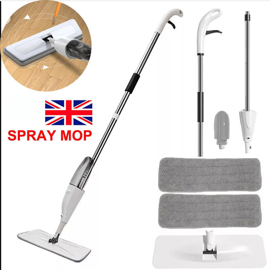 Spray Mop Microfibre Pad Floor Cleaning Mop For All Floor Types Bottle
