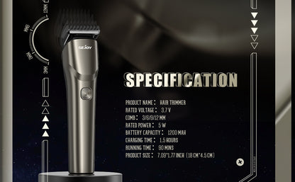 Sejoy Hair Cut Machine For Men Professional Hair Clippers Electric Shaver Beard Trimmers Machine Cordless
