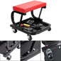 MECHANICS PADDED CREEPER TROLLEY SEAT CAR GARAGE WORK STOOL SWIVEL WHEELS CHAIR