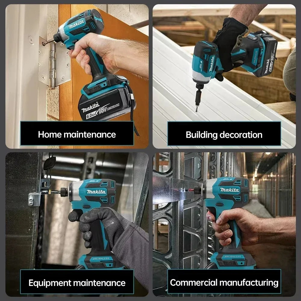 Makita DTD173 18V LXT Brushless Impact Driver Body Only 180Nm Electric Drill Machine Without Battery Charger